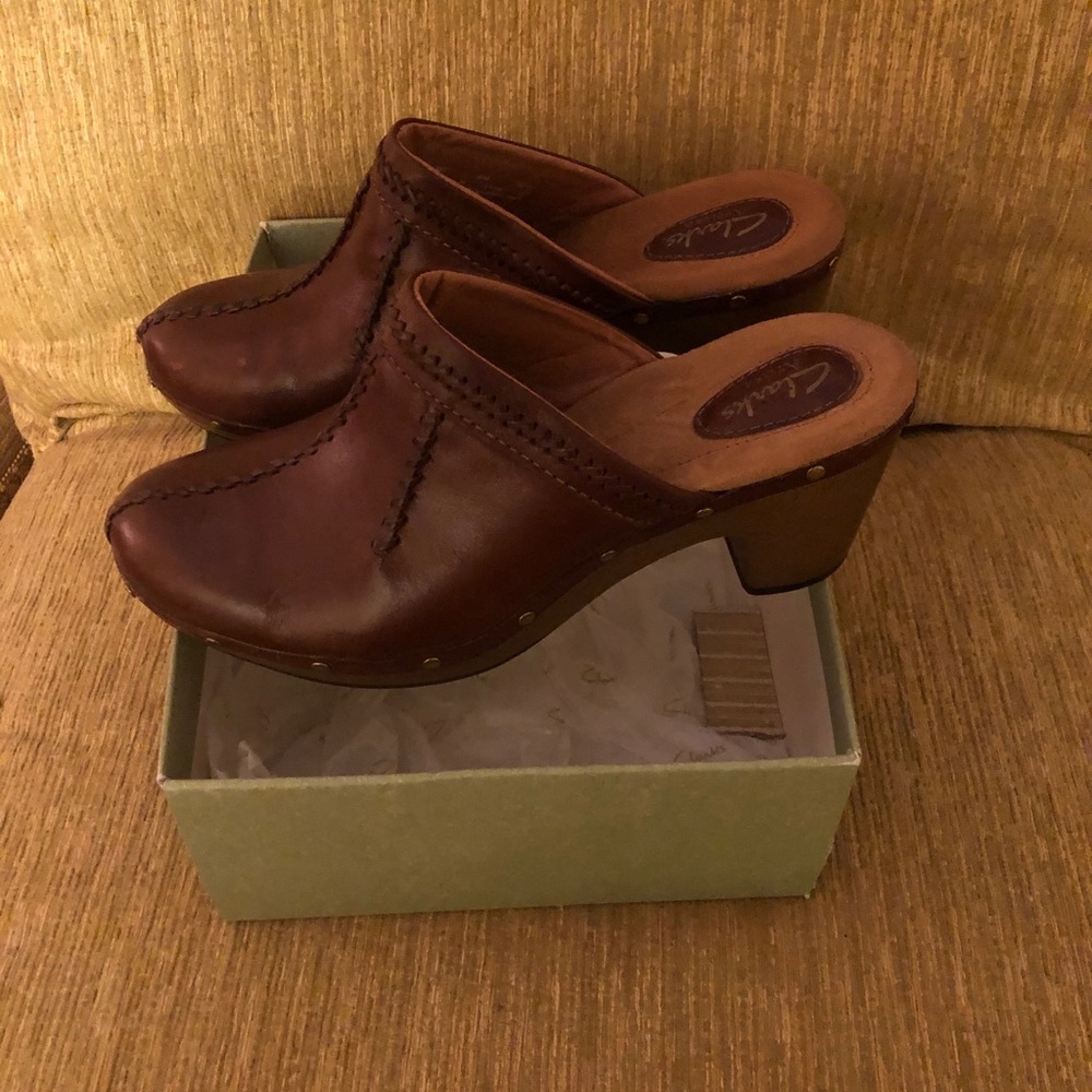 New Clarks Women Sagamore Dell Clog Size 10